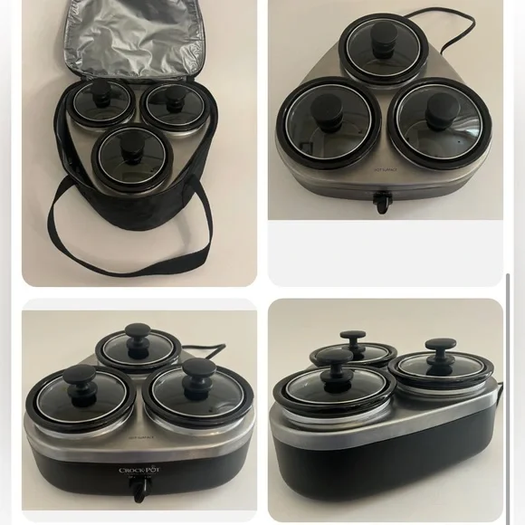 Crock- Pot Little Triple  Dipper - NIB - Picture 7 of 10